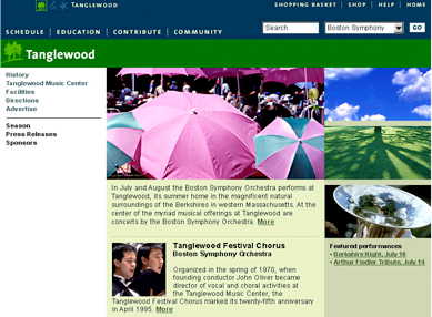 BSO - Tanglewood page