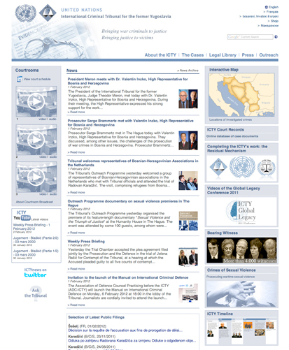ICTY - Homepage