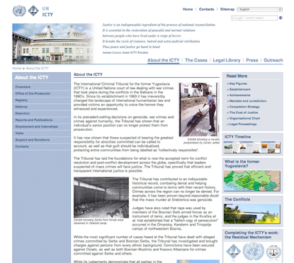 ICTY - About Page