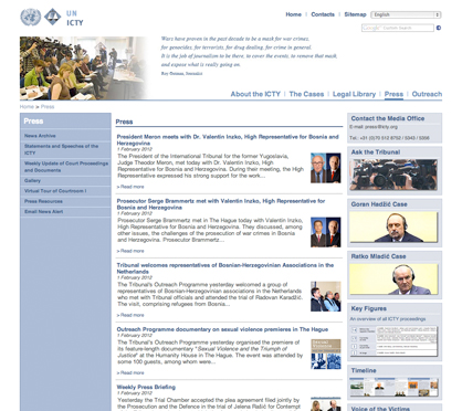 ICTY - Press Page