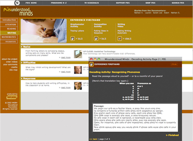 Misunderstood Minds - Writing and experience excercise